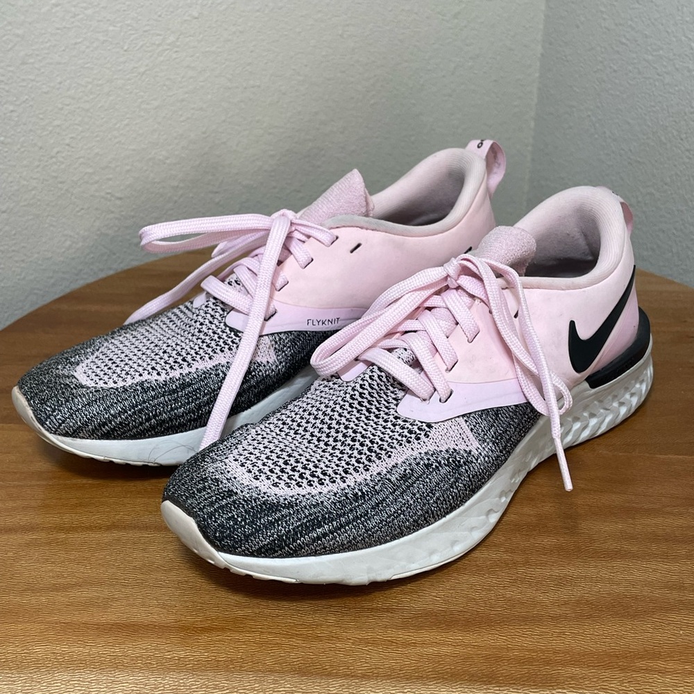 Women’s Nike Odyssey React Flyknit 2 Size 7 'Barely Rose' AH1016-601 - Picture 3 of 15